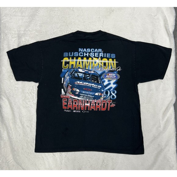 Vintage Dale Earnhardt Jr 1998 Busch Series Champion T-Shirt XL Two Sided NASCAR - Picture 9 of 12